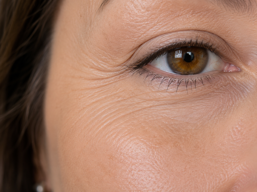 Linhas finas ao redor dos olhos